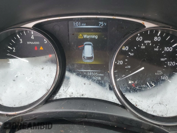 2016 Nissan Rogue SV with VIN 5N1AT2MTXGC918273, listed as a Copart auction lot 49716755 with 54,505 mi miles and Salvage Title. Bid and sale history available at carsss.com. Image 9.