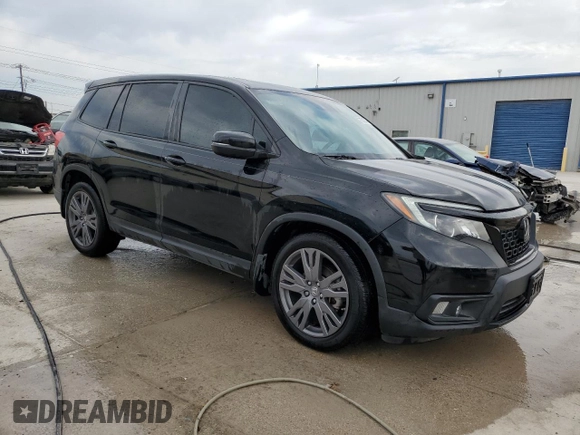 2021 Honda Passport EX-L with VIN 5FNYF7H54MB000021, listed as a Copart auction lot 75745334 with 50,941 mi miles and Clean Title. Bid and sale history available at carsss.com. Image 4.