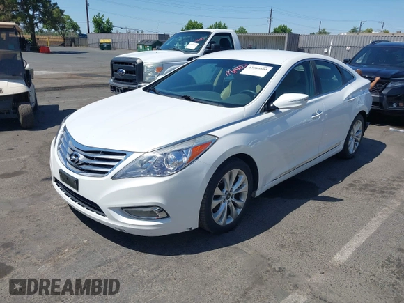 2013 Hyundai Azera with VIN KMHFG4JG5DA267347, listed as a IAAI auction lot 42580501 with 111,975 mi miles and . Bid and sale history available at DreamBid. Image 2.