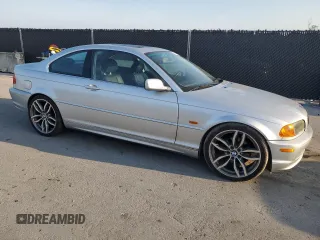 2002 BMW 3 Series 325Ci z VIN WBABN33462PG59754, wystawiony jako Copart lot #56174855 z przebiegiem 107 195 mil mil oraz Czysty tytuł • Clean title. Historia ofert i sprzedaży dostępna na DreamBid. Obrazek 4.