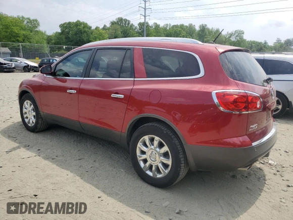2012 Buick Enclave Leather with VIN 5GAKRCEDXCJ225876, listed as a Copart auction lot 55222025 with 135,395 mi miles and Clean Title. Bid and sale history available at carsss.com. Image 2.