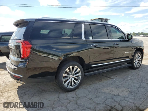2022 GMC Yukon XL Denali with VIN 1GKS2JKLXNR233911, listed as a Copart auction lot 62134164 with 56,308 mi miles and Clean Title. Bid and sale history available at carsss.com. Image 3.