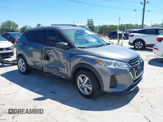2023 Nissan Kicks S with VIN 3N1CP5BV5PL552026, listed as a IAAI auction lot 41882997 with 16,623 mi miles. Bid and sale history available at carsss.com. Image 1.