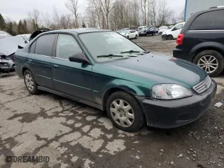 1999 Honda Civic VP with VIN 2HGEJ6612XH519340, listed as a Copart auction lot 45510895 with 192,955 mi miles and Salvage Title. Bid and sale history available at carsss.com. Image 4.