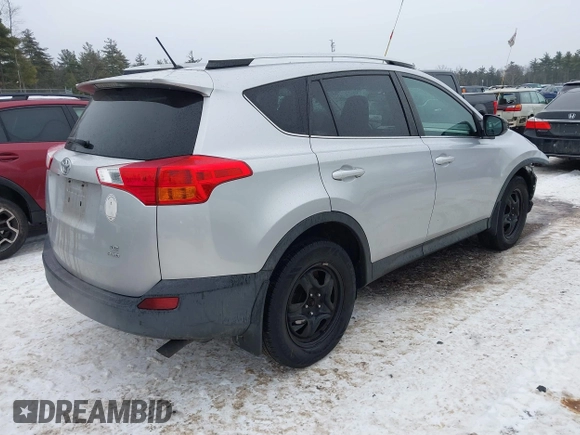 2015 Toyota RAV4 LE with VIN 2T3BFREV1FW242591, listed as a IAAI auction lot 41474610 with 107,577 mi miles. Bid and sale history available at carsss.com. Image 4.