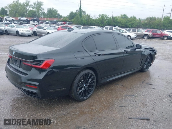 2021 BMW 7 Series 740i with VIN WBA7T2C0XMCF73506, listed as a IAAI auction lot 42335145 with 35,838 mi miles and . Bid and sale history available at DreamBid. Image 4.