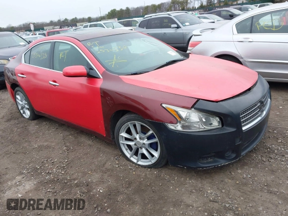 2010 Nissan Maxima 3.5 SV with VIN 1N4AA5AP0AC832972, listed as a IAAI auction lot 41925816 with Not Provided miles. Bid and sale history available at carsss.com. Image 1.