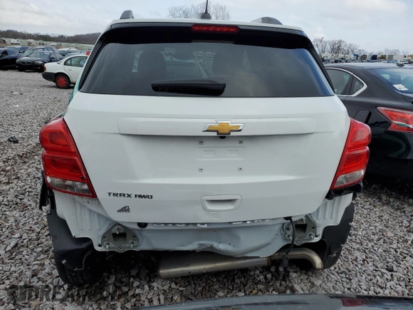 2022 Chevrolet Trax LT with VIN KL7CJPSM1NB564803, listed as a Copart auction lot 51751955 with 18,295 mi miles and Salvage Title. Bid and sale history available at carsss.com. Image 6.