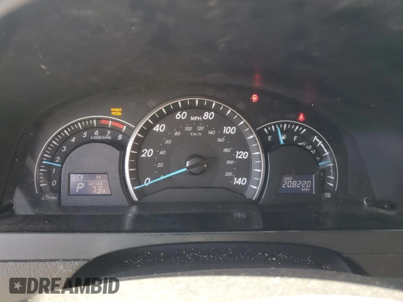 2012 Toyota Camry L with VIN 4T4BF1FKXCR221111, listed as a Copart auction lot 48863475 with 208,220 mi miles and Salvage Title. Bid and sale history available at carsss.com. Image 9.