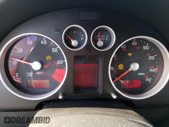 2001 Audi TT with VIN TRUWX28NX11020730, listed as a Copart auction lot 83046404 with 116,767 mi miles and Salvage Title. Bid and sale history available at carsss.com. Image 9.