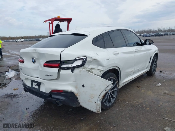 2020 BMW X4 xDrive30i with VIN 5UX2V1C09L9B88384, listed as a IAAI auction lot 41462042 with 78,246 mi miles. Bid and sale history available at carsss.com. Image 4.