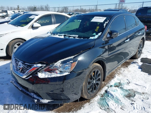 2018 Nissan Sentra SV with VIN 3N1AB7AP6JY346308, listed as a IAAI auction lot 41610643 with 104,439 mi miles. Bid and sale history available at carsss.com. Image 18.