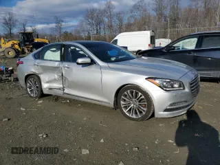2017 Genesis G80 3.8L with VIN KMHGN4JE2HU211363, listed as a Copart auction lot 47170105 with 142,800 mi miles and Salvage Title. Bid and sale history available at carsss.com. Image 4.