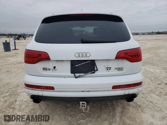 2014 Audi Q7 3.0T Premium Plus with VIN WA1LGAFE4ED005861, listed as a Copart auction lot 45318915 with 0 mi miles and Salvage Title. Bid and sale history available at carsss.com. Image 6.