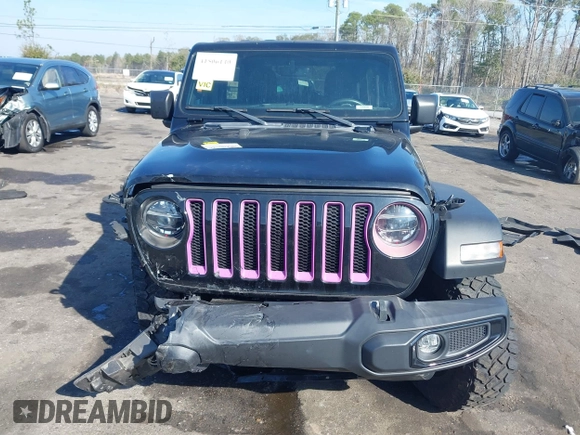 2021 Jeep Wrangler Unlimited Sport S with VIN 1C4HJXDN6MW812565, listed as a IAAI auction lot 41506140 with 27,273 mi miles and . Bid and sale history available at DreamBid. Image 12.