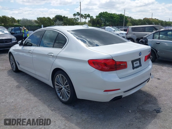 2018 BMW 5 Series 540i with VIN WBAJE5C50JWA96432, listed as a IAAI auction lot 41983684 with 48,955 mi miles and . Bid and sale history available at carsss.com. Image 3.