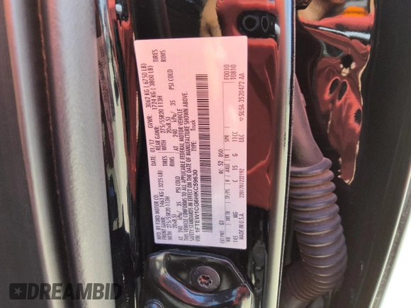 2017 Ford F-150 XL with VIN 1FTEW1CG6HKC59630, listed as a Copart auction lot 56535135 with 121,601 mi miles and Clean title. Bid and sale history available at DreamBid. Image 12.
