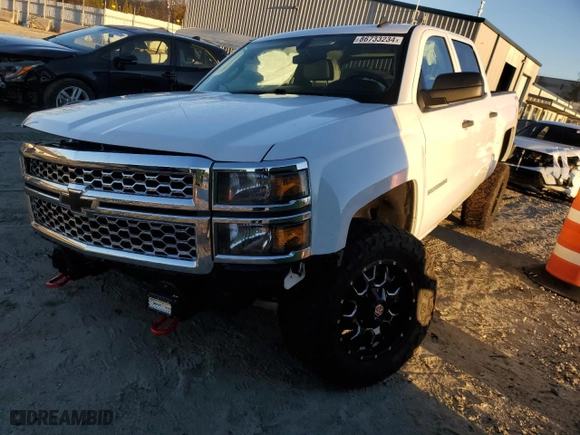 2014 Chevrolet Silverado 1500 LT with VIN 3GCUKREC6EG462908, listed as a Copart auction lot 86733234 with 0 mi miles and Salvage Title. Bid and sale history available at carsss.com. Image 1.