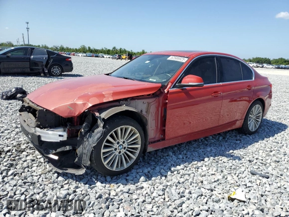 2015 BMW 3 Series 328i with VIN WBA3A5G59FNS88456, listed as a Copart auction lot 52586925 with 83,771 mi miles and Salvage Title. Bid and sale history available at DreamBid. Image 1.