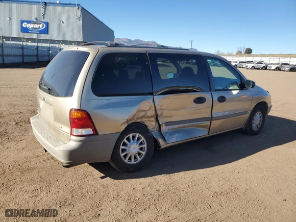 2000 Ford Windstar Wagon LX with VIN 2FMZA514XYBD03053, listed as a Copart auction lot 83683574 with 0 mi miles and Non Repairable. Bid and sale history available at carsss.com. Image 3.
