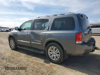 2015 Nissan Armada Platinum z VIN 5N1BA0NE4FN609366, wystawiony jako Copart lot #48256155 z przebiegiem 125 468 mil mil oraz Szkoda całkowita • Salvage title. Historia ofert i sprzedaży dostępna na DreamBid. Obrazek 2.