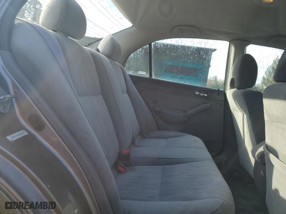2005 Honda Civic Sdn LX with VIN 2HGES15545H593246, listed as a Copart auction lot 50107375 with 186,139 mi miles and Salvage Title. Bid and sale history available at carsss.com. Image 10.