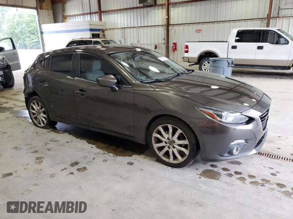 2015 Mazda 3 S Grand Touring with VIN JM1BM1M31F1251166, listed as a Copart auction lot 63251105 with 230,435 mi miles and Salvage title. Bid and sale history available at DreamBid. Image 4.
