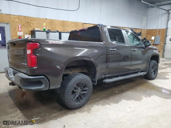 2019 Chevrolet Silverado 1500 Custom Trail Boss with VIN 3GCPYCEF8KG127244, listed as a Copart auction lot 89239155 with 129,542 mi miles and Clean Title. Bid and sale history available at carsss.com. Image 3.
