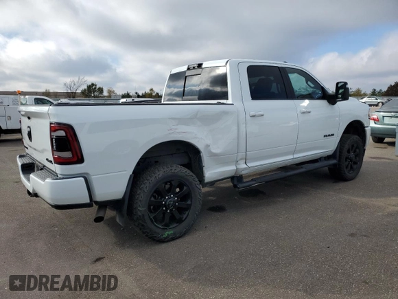 2023 Ram 2500 Laramie with VIN 3C6UR5FJ9PG597618, listed as a Copart auction lot 79045884 with 46,860 mi miles and Salvage title. Bid and sale history available at DreamBid. Image 3.
