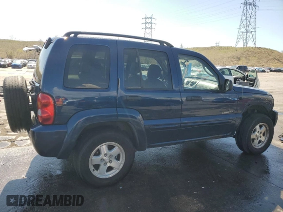2004 Jeep Liberty Limited with VIN 1J4GL58K34W150741, listed as a Copart auction lot 53392095 with 203,458 mi miles and Salvage title. Bid and sale history available at DreamBid. Image 3.