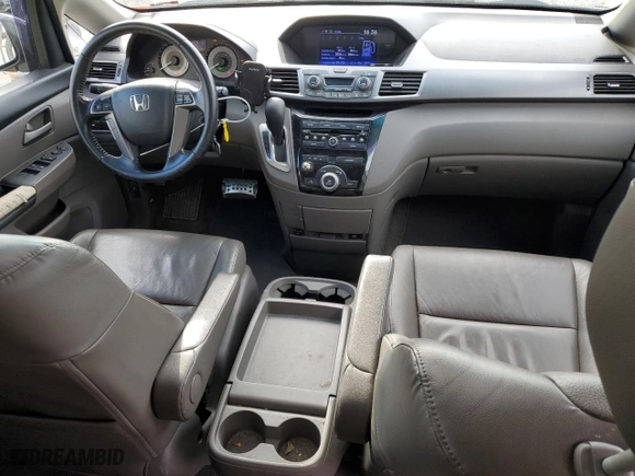 2012 Honda Odyssey EX-L with VIN 5FNRL5H67CB075837, listed as a Copart auction lot 46644975 with 166,595 mi miles and Salvage Title. Bid and sale history available at carsss.com. Image 8.