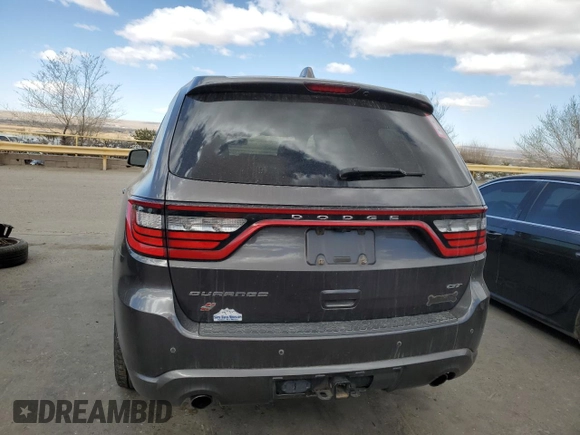 2020 Dodge Durango GT Plus with VIN 1C4RDJDG4LC123411, listed as a Copart auction lot 47147375 with 127,186 mi miles and Salvage title. Bid and sale history available at DreamBid. Image 6.