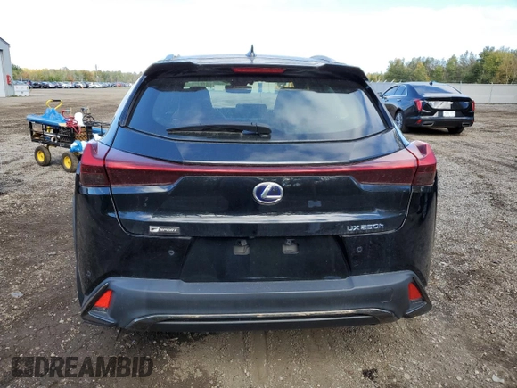 2020 Lexus UX 250h F Sport with VIN JTHR9JBHXL2030961, listed as a Copart auction lot 75647794 with 37,711 mi miles and Clean title. Bid and sale history available at DreamBid. Image 6.