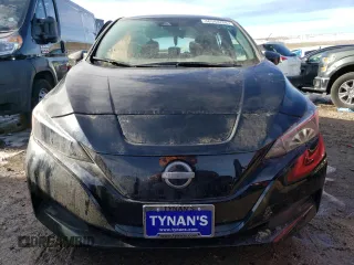 2025 Nissan LEAF S with VIN 1N4AZ1BV1SC550016, listed as a Copart auction lot 46543705 with 11 mi miles and Salvage Title. Bid and sale history available at carsss.com. Image 5.
