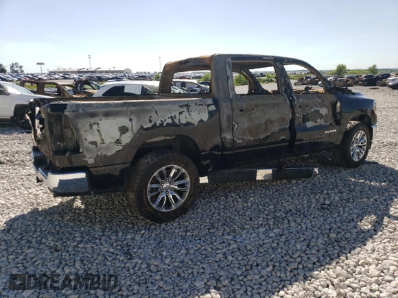 2019 Ram 1500 Big Horn z VIN 1C6SRFFT4KN794615, wystawiony jako Copart lot #62704435 z przebiegiem Nie podano mil oraz Szkoda całkowita • Salvage title. Historia ofert i sprzedaży dostępna na DreamBid. Obrazek 3.