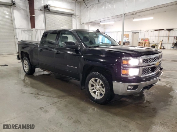 2015 Chevrolet Silverado 1500 LT with VIN 1GCUKREC9FF198215, listed as a Copart auction lot 46378675 with 200,067 mi miles and Salvage Title. Bid and sale history available at carsss.com. Image 4.