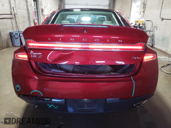 2014 Lincoln MKZ Hybrid with VIN 3LN6L2LUXER828698, listed as a Copart auction lot 52530265 with 90,601 mi miles and Salvage Title. Bid and sale history available at DreamBid. Image 6.