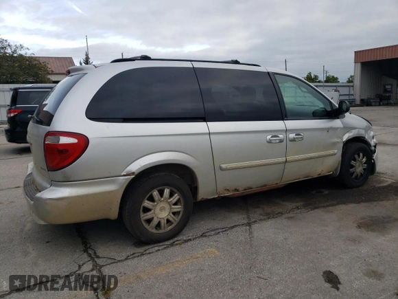 2007 Chrysler Town & Country LWB Touring with VIN 2A4GP54L07R281688, listed as a Copart auction lot 89054885 with 222,047 mi miles and Non Repairable. Bid and sale history available at carsss.com. Image 3.