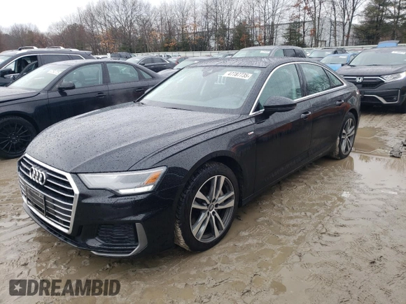 2019 Audi A6 Premium with VIN WAUK2AF21KN019029, listed as a Copart auction lot 47787735 with 54,598 mi miles and Salvage Title. Bid and sale history available at carsss.com. Image 1.