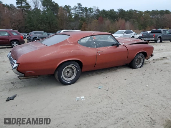 1970 Oldsmobile Cutlass with VIN 336870M340802, listed as a Copart auction lot 80190234 with 13,668 mi miles and Salvage Title. Bid and sale history available at DreamBid. Image 3.