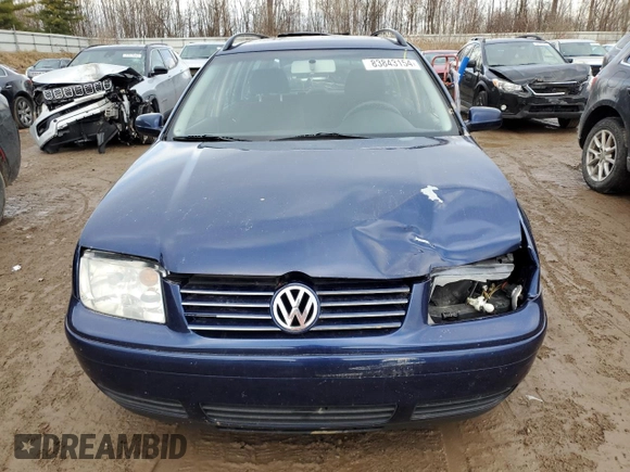 2005 Volkswagen Jetta GLS with VIN WVWSR61J85W017416, listed as a Copart auction lot 83843154 with 136,532 mi miles and Clean title. Bid and sale history available at DreamBid. Image 5.