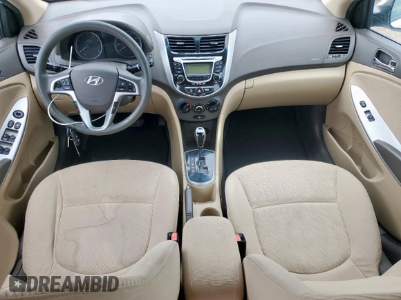 2012 Hyundai Accent GLS with VIN KMHCU4AEXCU069242, listed as a Copart auction lot 61475315 with 136,591 mi miles and Salvage title. Bid and sale history available at DreamBid. Image 8.