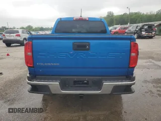 2021 Chevrolet Colorado 2WD Work Truck with VIN 1GCGSBEA8M1142022, listed as a Copart auction lot 51664265 with 56,130 mi miles and Salvage title. Bid and sale history available at DreamBid. Image 6.