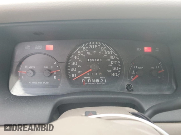 2004 Ford Police Interceptor Base w/3.27 Axle с VIN 2FAFP71W44X146769, выставлен на аукционе Copart как лот 73150654 с пробегом 149 106 миль миль и Списание • Salvage title. История ставок и продаж доступна на DreamBid. Изображение 9.