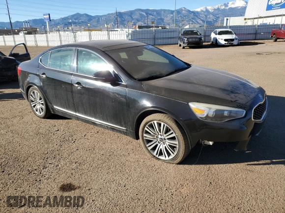 2016 Kia Cadenza Premium with VIN KNALN4D73G5220806, listed as a Copart auction lot 80949724 with 88,114 mi miles and Salvage Title. Bid and sale history available at carsss.com. Image 4.