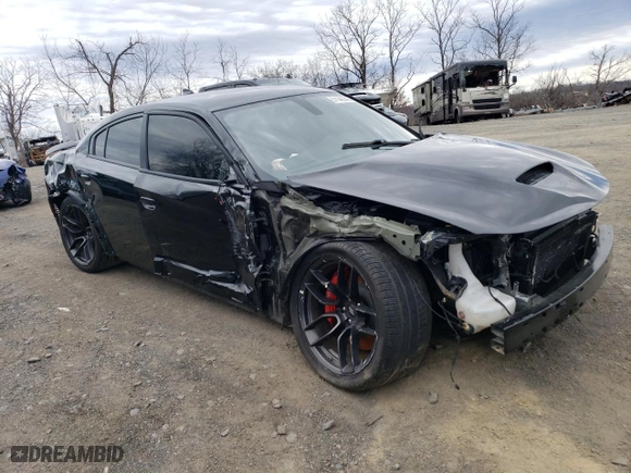 2022 Dodge Charger Scat Pack Widebody with VIN 2C3CDXGJ1NH227522, listed as a Copart auction lot 51140745 with 45,846 mi miles and Non Repairable. Bid and sale history available at carsss.com. Image 4.