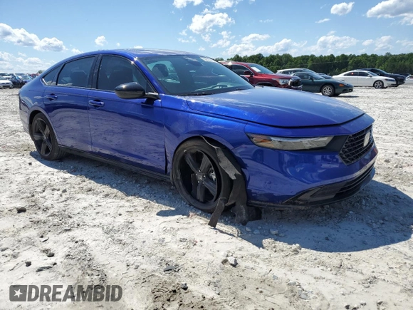 2024 Honda Accord Sport-L with VIN 1HGCY2F76RA067572, listed as a Copart auction lot 58105405 with 22,098 mi miles and Salvage title. Bid and sale history available at DreamBid. Image 4.