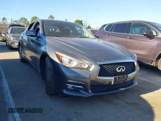 2016 Infiniti Q50 3.0t Premium with VIN JN1EV7AR8GM345618, listed as a IAAI auction lot 41706870 with 122,647 mi miles. Bid and sale history available at carsss.com. Image 1.