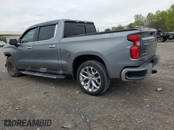 2019 Chevrolet Silverado 1500 LTZ with VIN 3GCUYGED7KG146635, listed as a Copart auction lot 52259085 with 91,830 mi miles and Salvage Title. Bid and sale history available at DreamBid. Image 2.