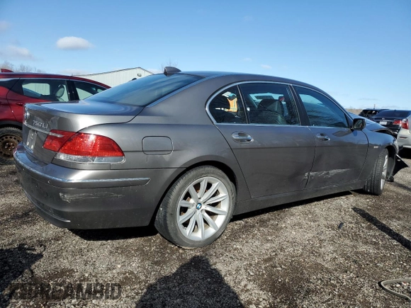 2008 BMW 7 Series 750Li с VIN WBAHN83568DT84734, выставлен на аукционе Copart как лот 51535865 с пробегом Не указан миль и Списание • Salvage title. История ставок и продаж доступна на DreamBid. Изображение 3.